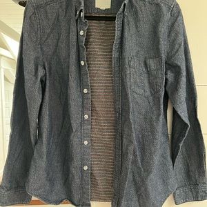 Life after denim small long sleeve button up shirt